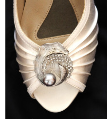 A_69 Broche de pedrería con perla: adornos para zapatos, shoe clip