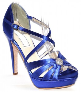 Zapatos de novia y fiesta enepe: modelo Darling rio saphire